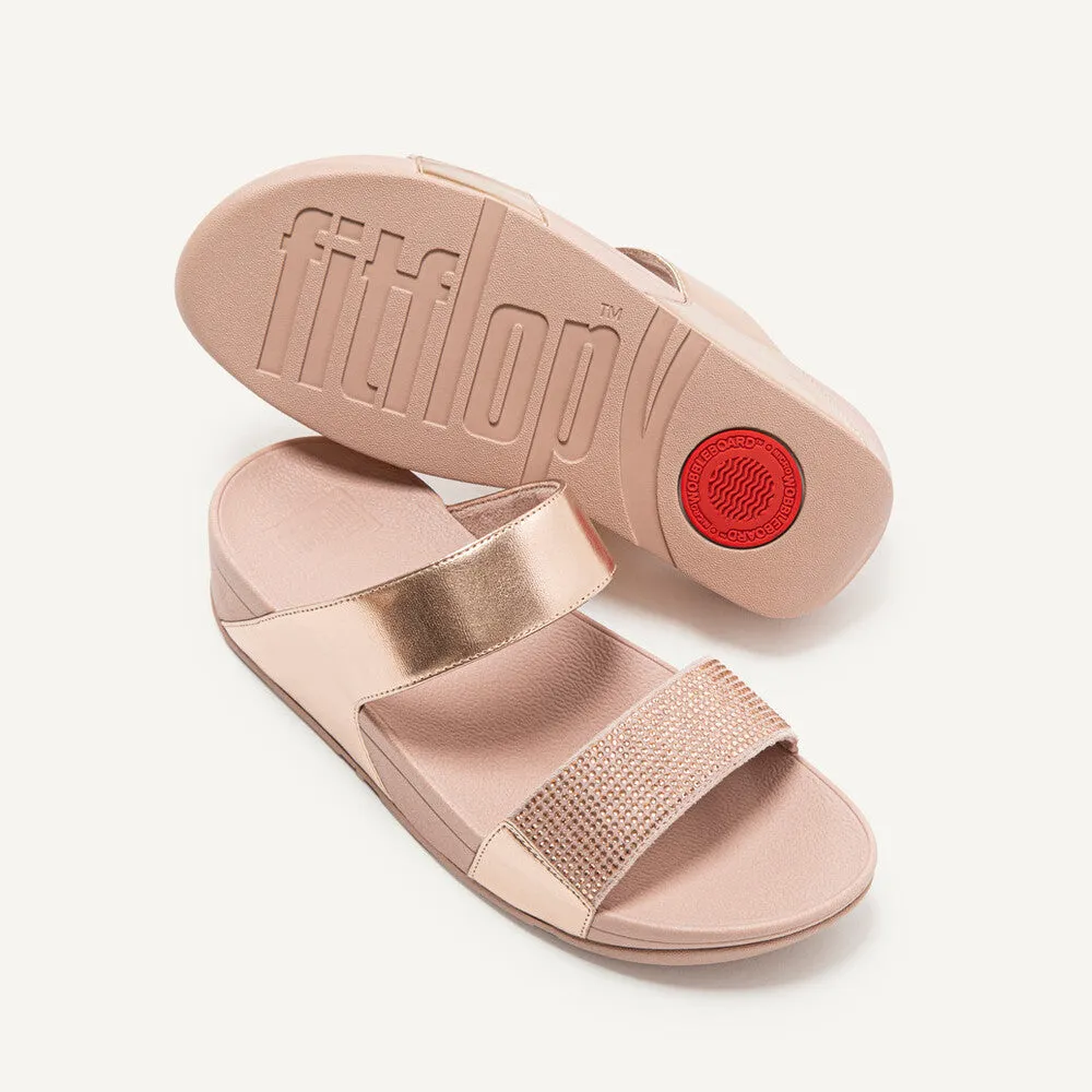 รองเท้าแตะแบบสวม ผู้หญิง รุ่น LULU CRYSTAL EMBELLISHED SLIDES