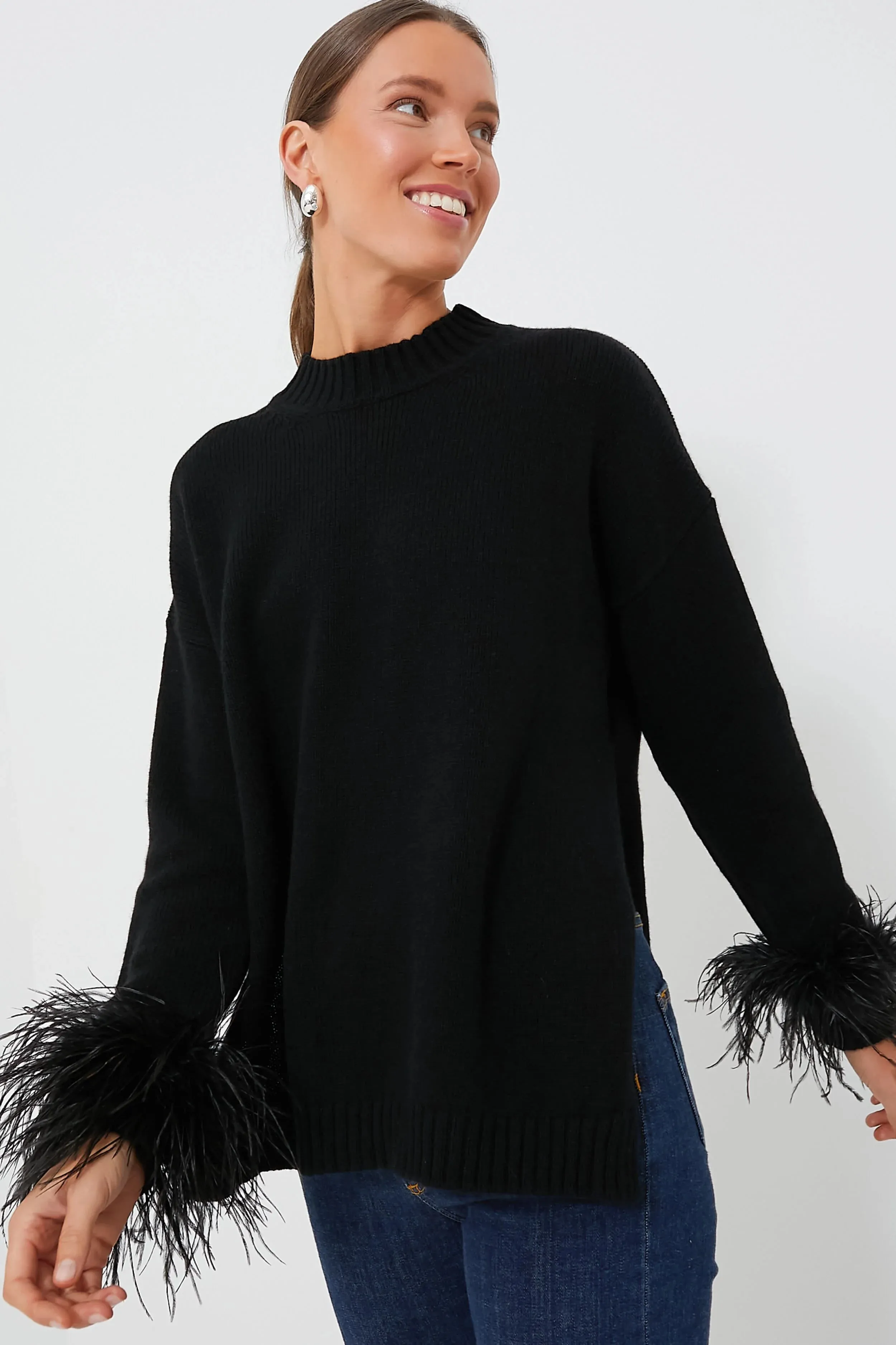 Agatha Wool Sweater in Black