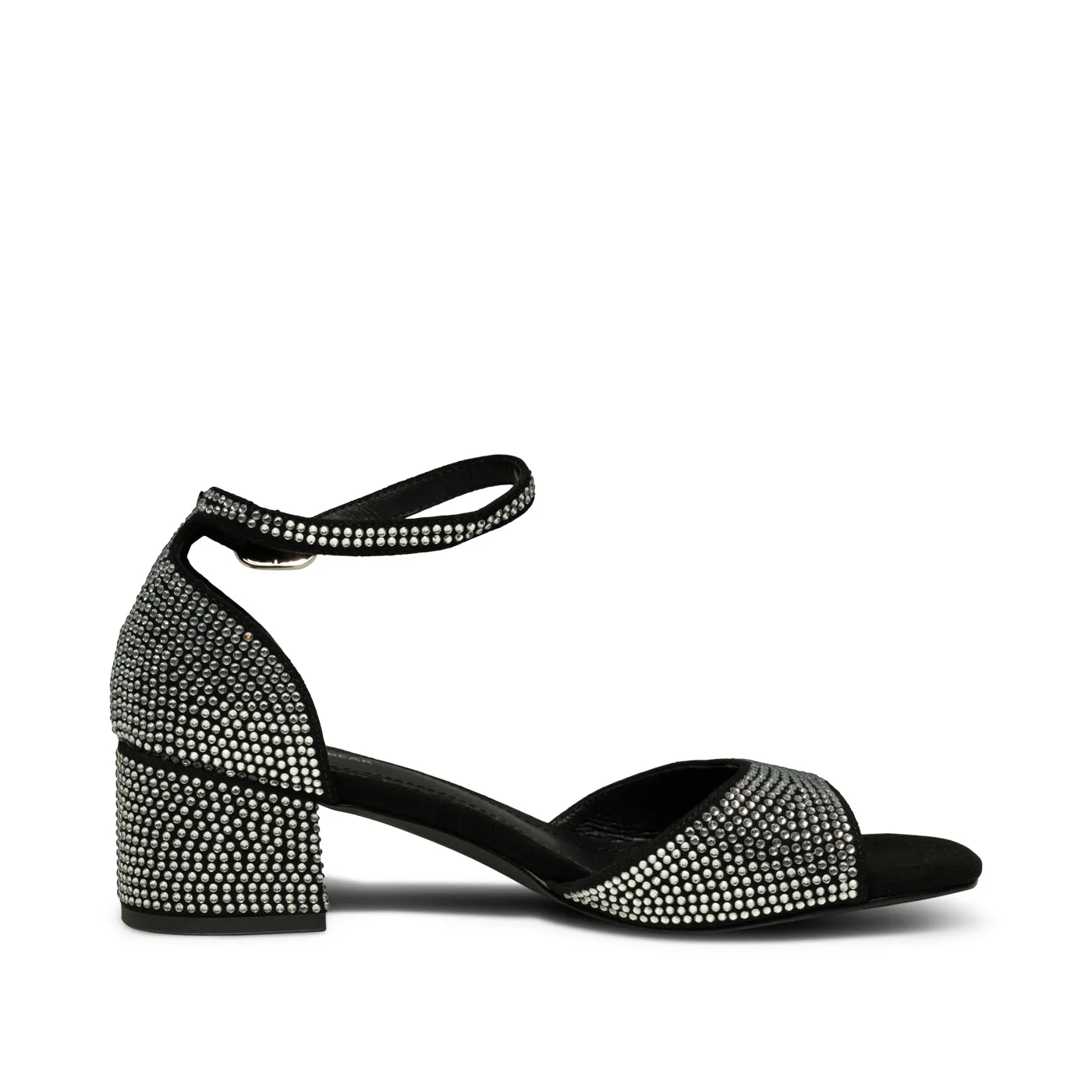 Anni crystal sandal - BLACK