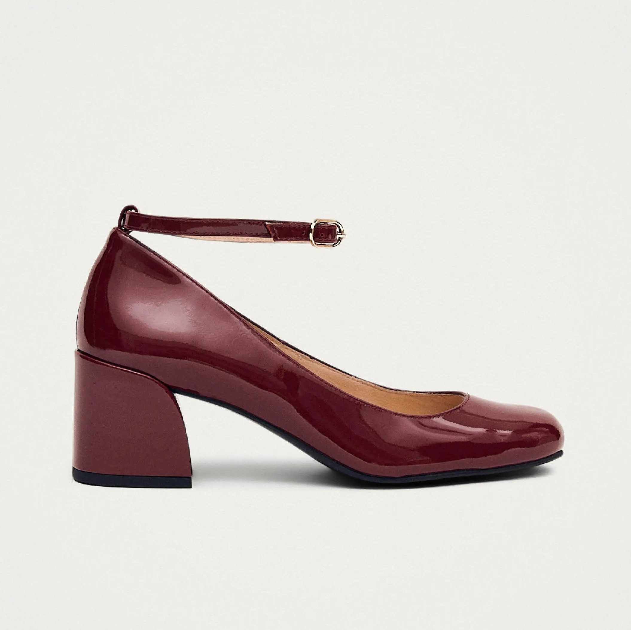 Antoine Onix Elegant Burgundy Leather High-Heeled Pumps