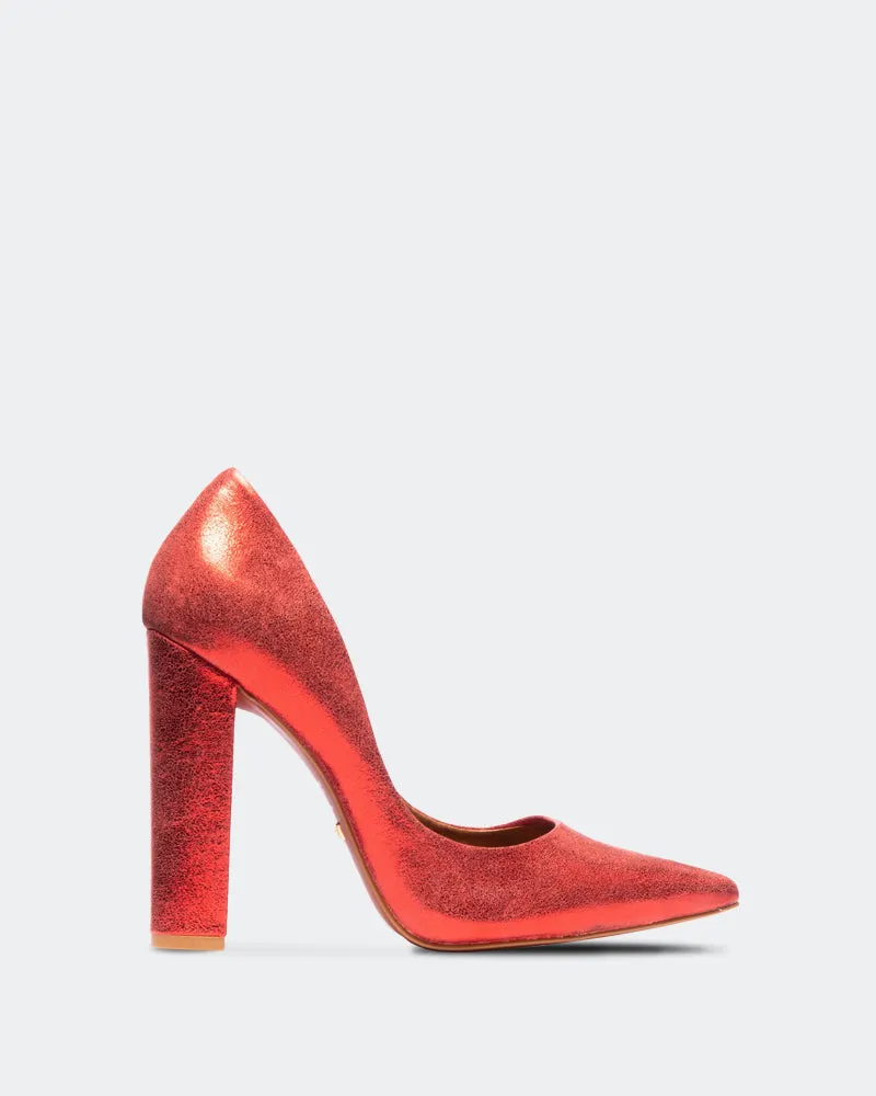 Antonella Red Metallic