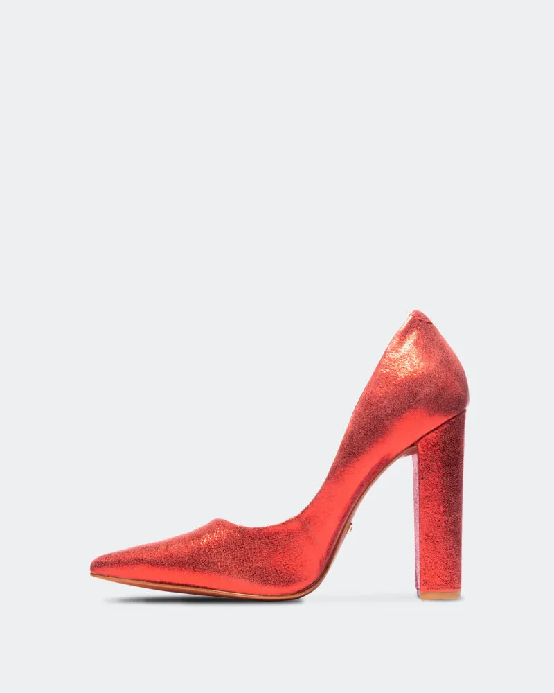 Antonella Red Metallic