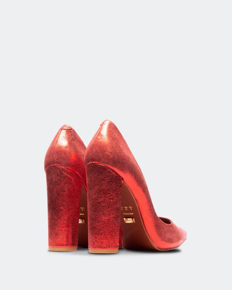 Antonella Red Metallic