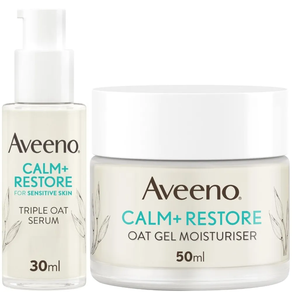 Aveeno Face Calm and Restore 24hr Hydration Duo