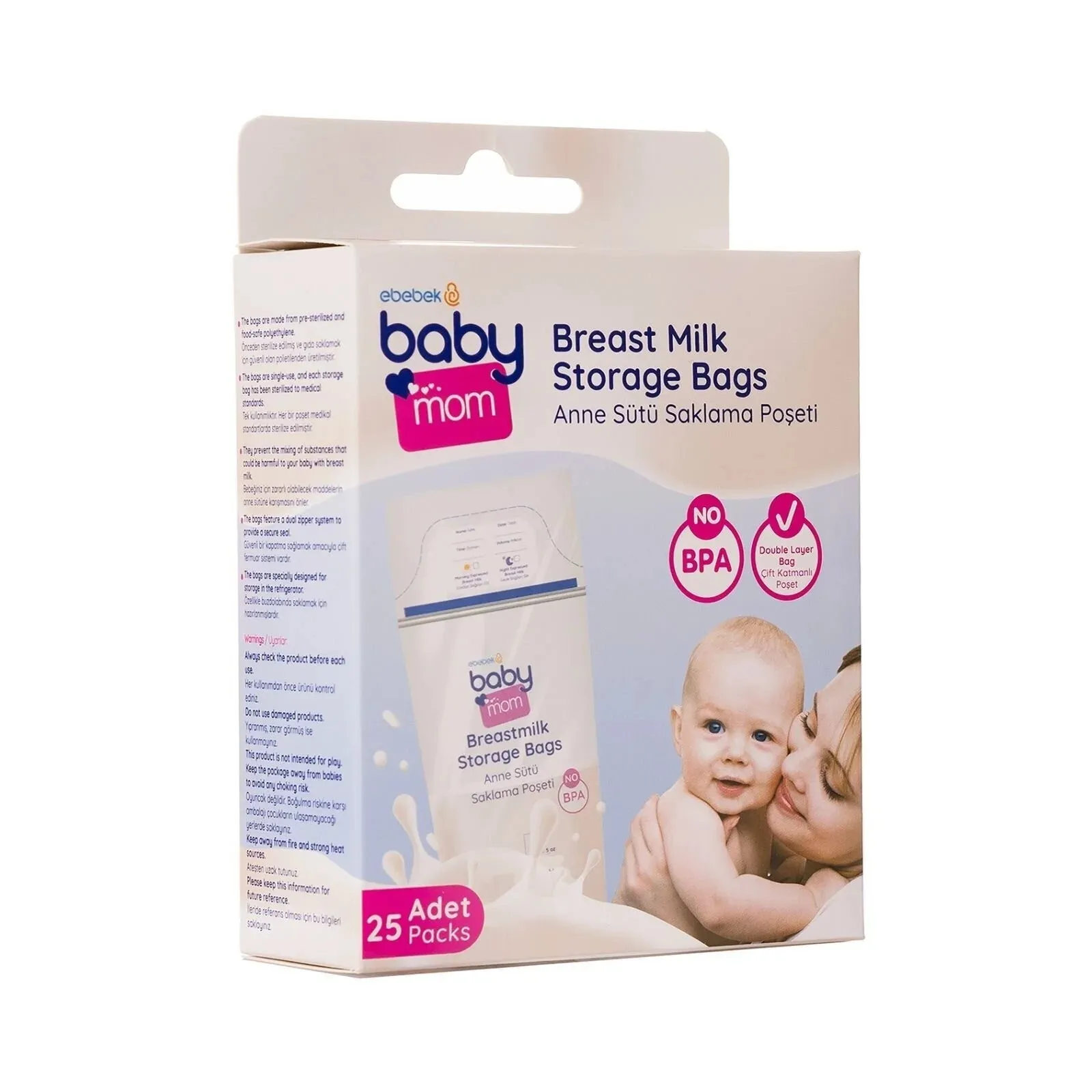 baby mom Breast Milk Storage Bag 25 pcs