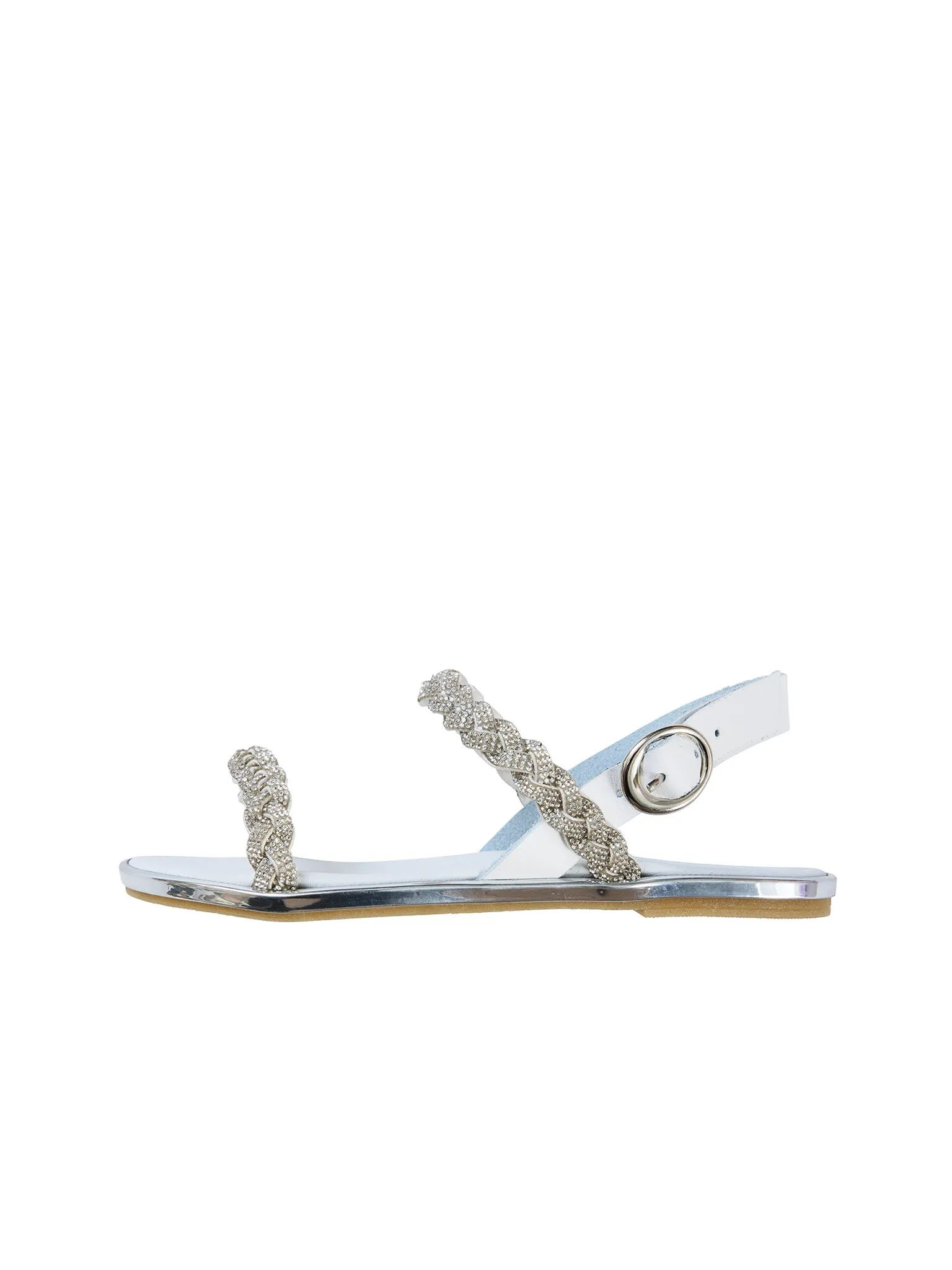 Babywalker Crystal Embellished Leather Sandal