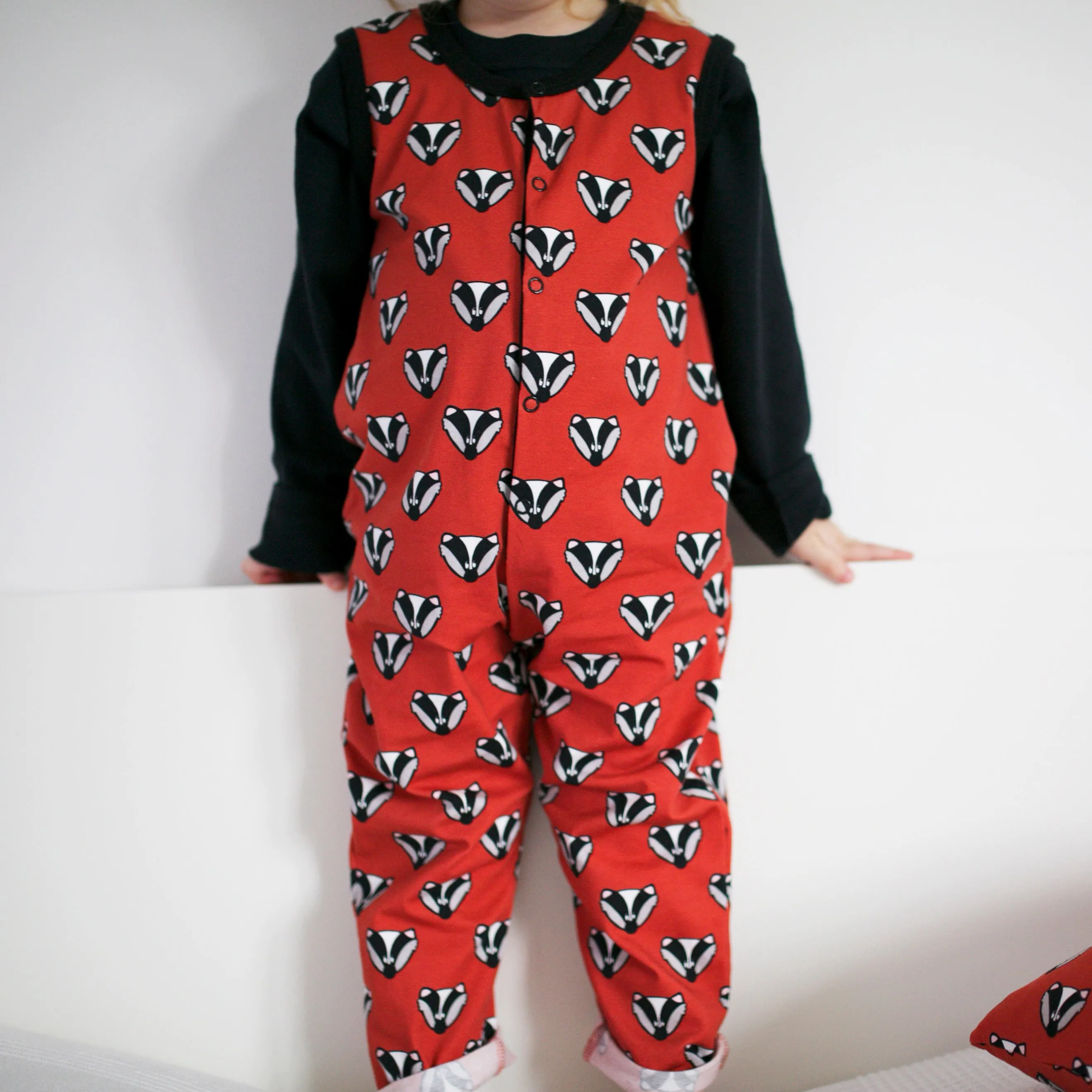 Badger Print Dungarees