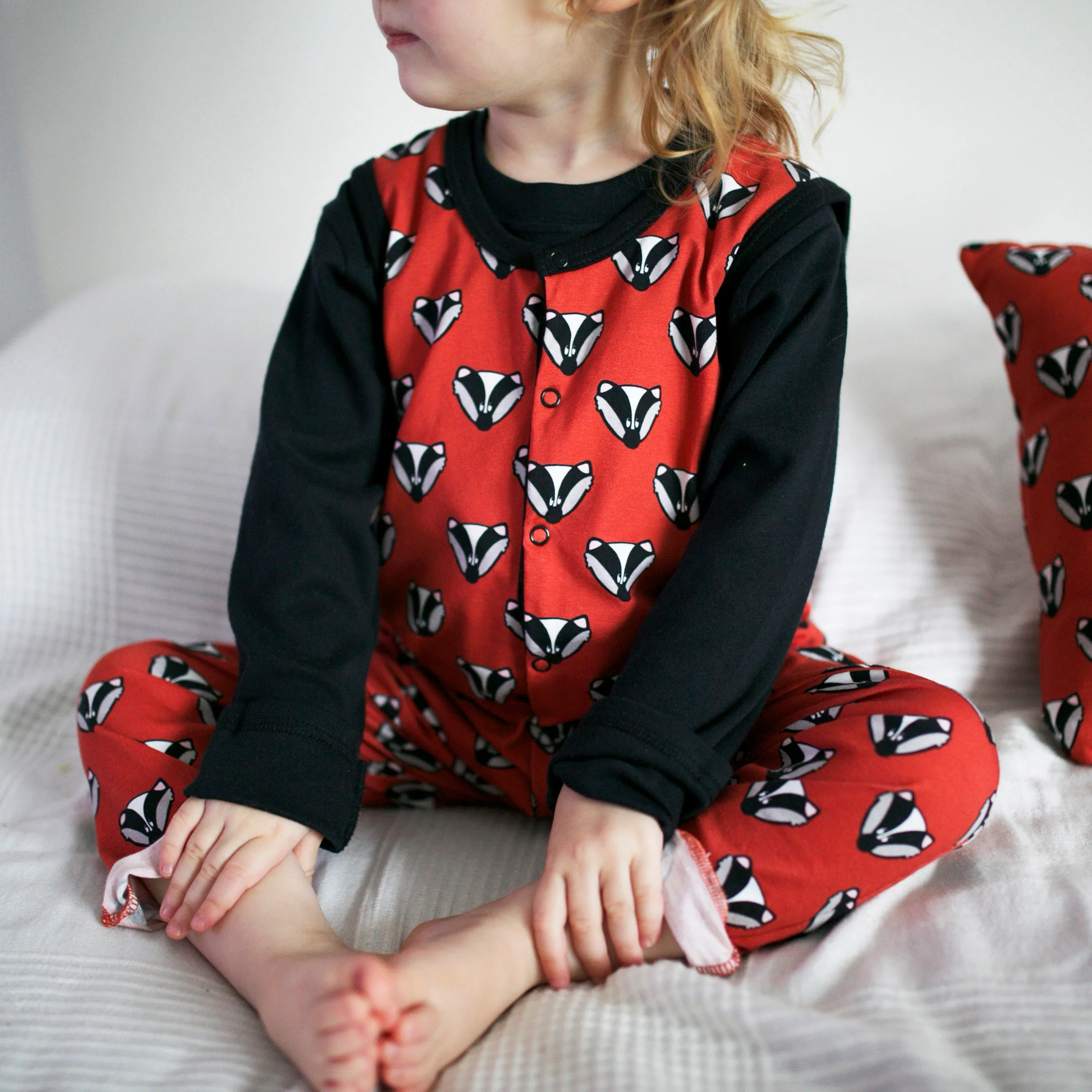 Badger Print Dungarees