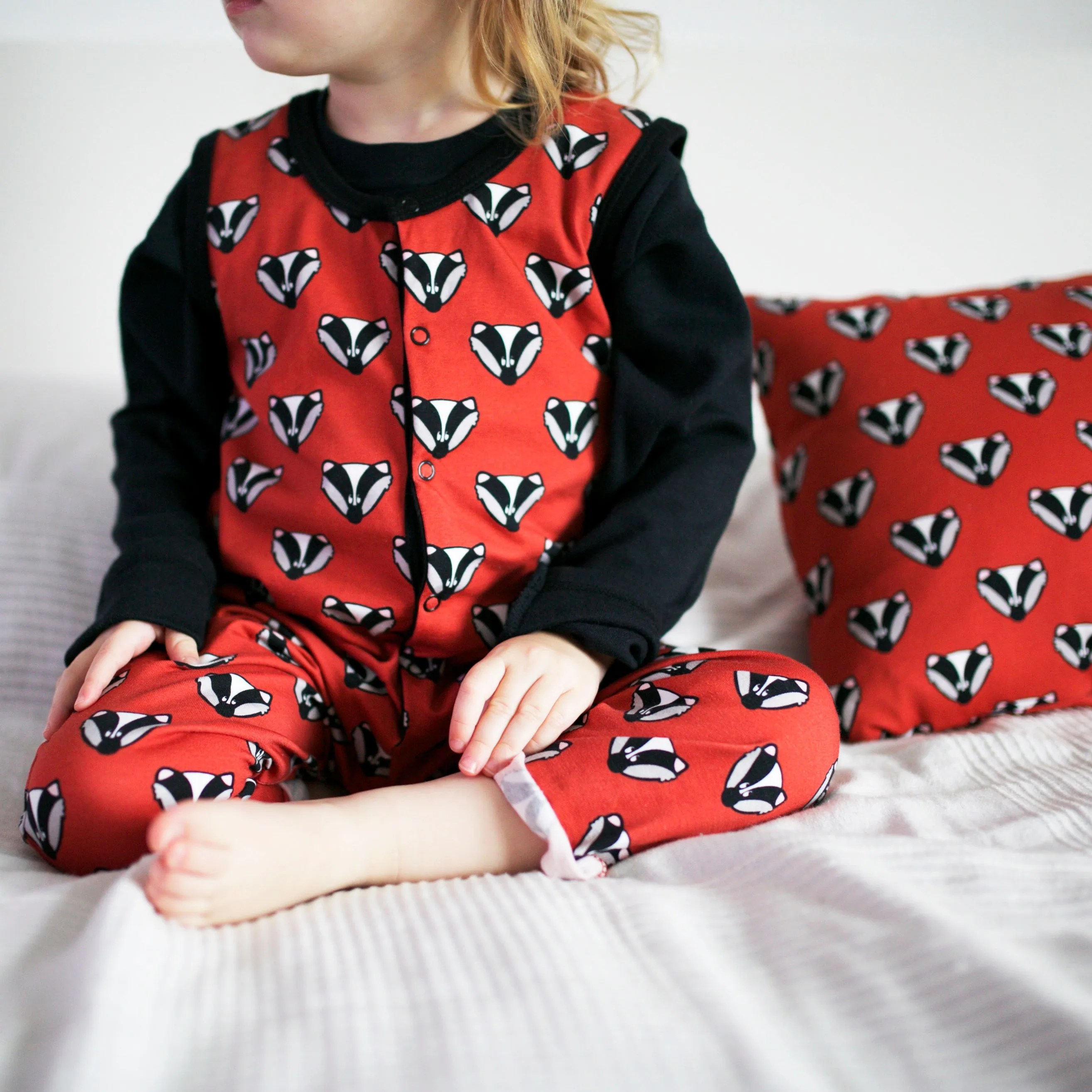 Badger Print Dungarees