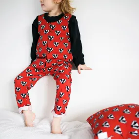 Badger Print Dungarees