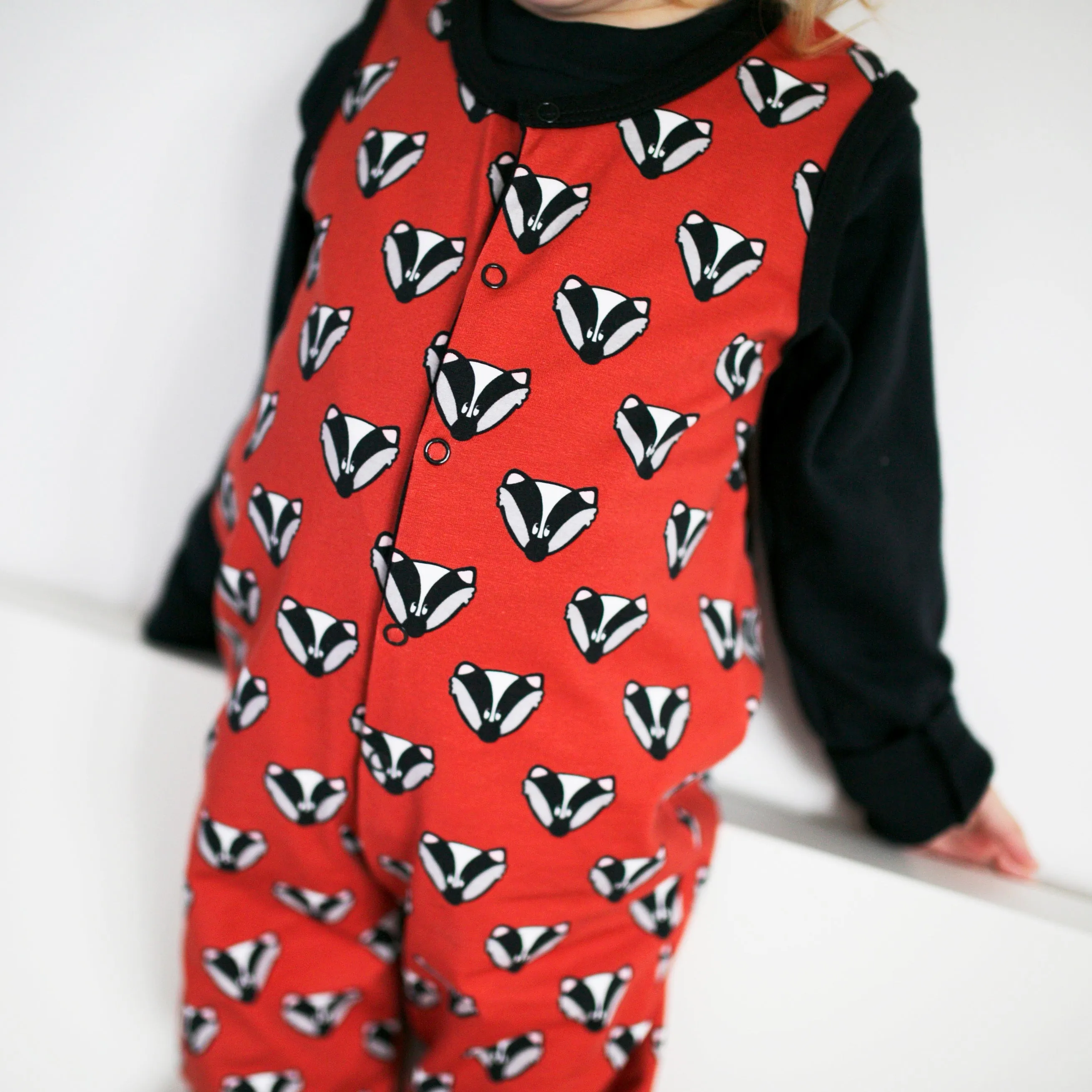 Badger Print Dungarees