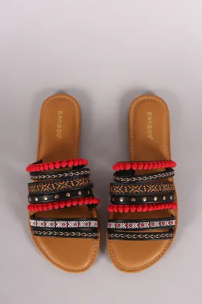 Bamboo Festive Embroidered Straps Sandal