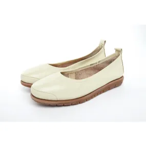 Barani Leather Pumps Ballet Flats 8841-2 Bone