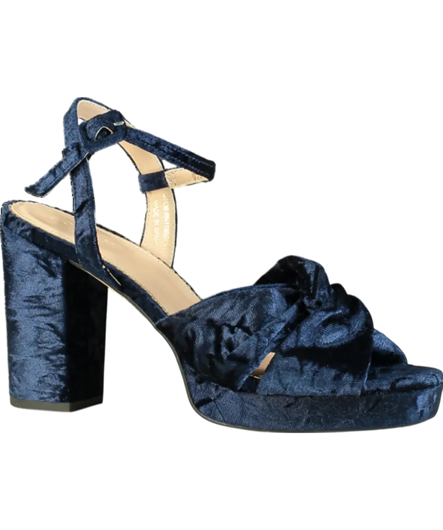 Boden Blue Twist Front Heeled Platform Sandals UK 8 EU 41 👠