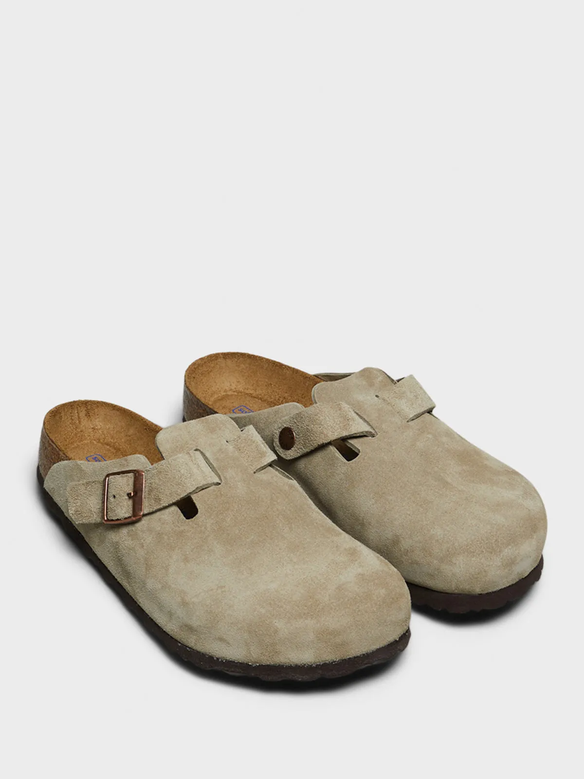 Boston Suede Sandals Regular in Taupe