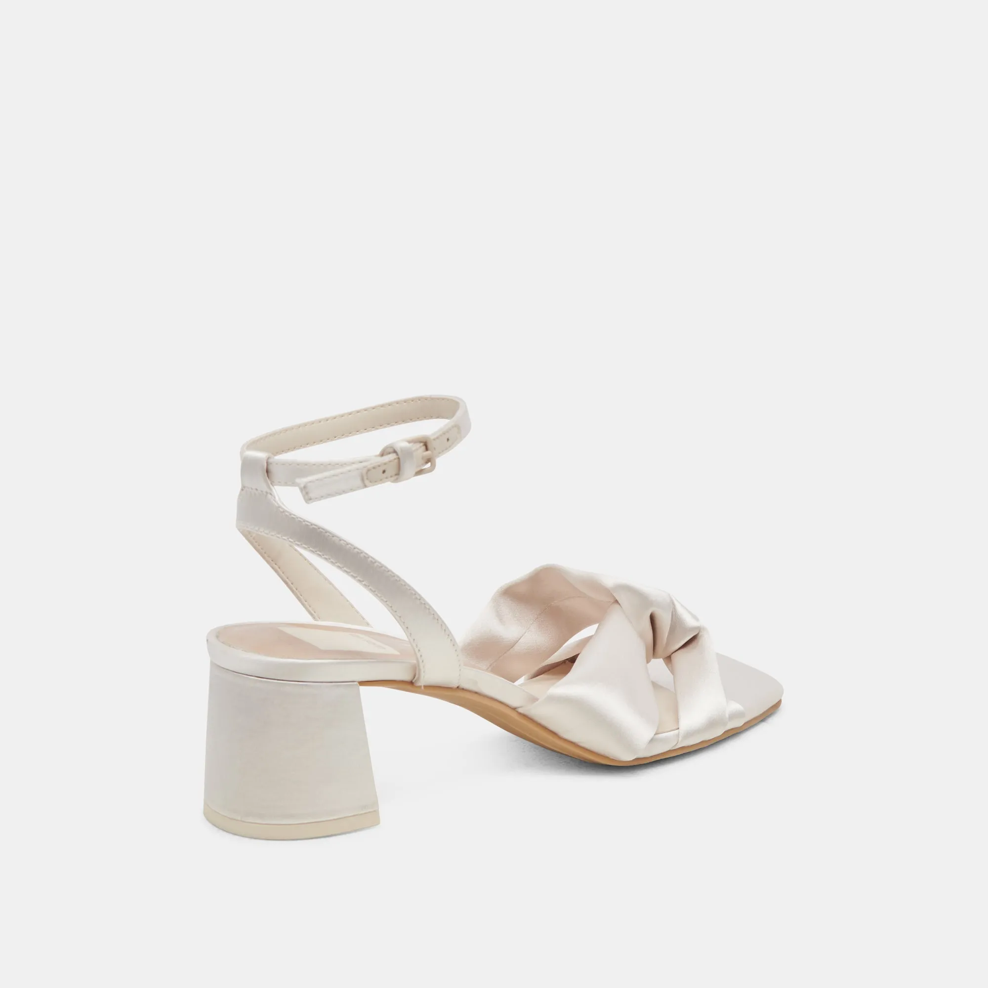 BRENNA HEELS IVORY SATIN