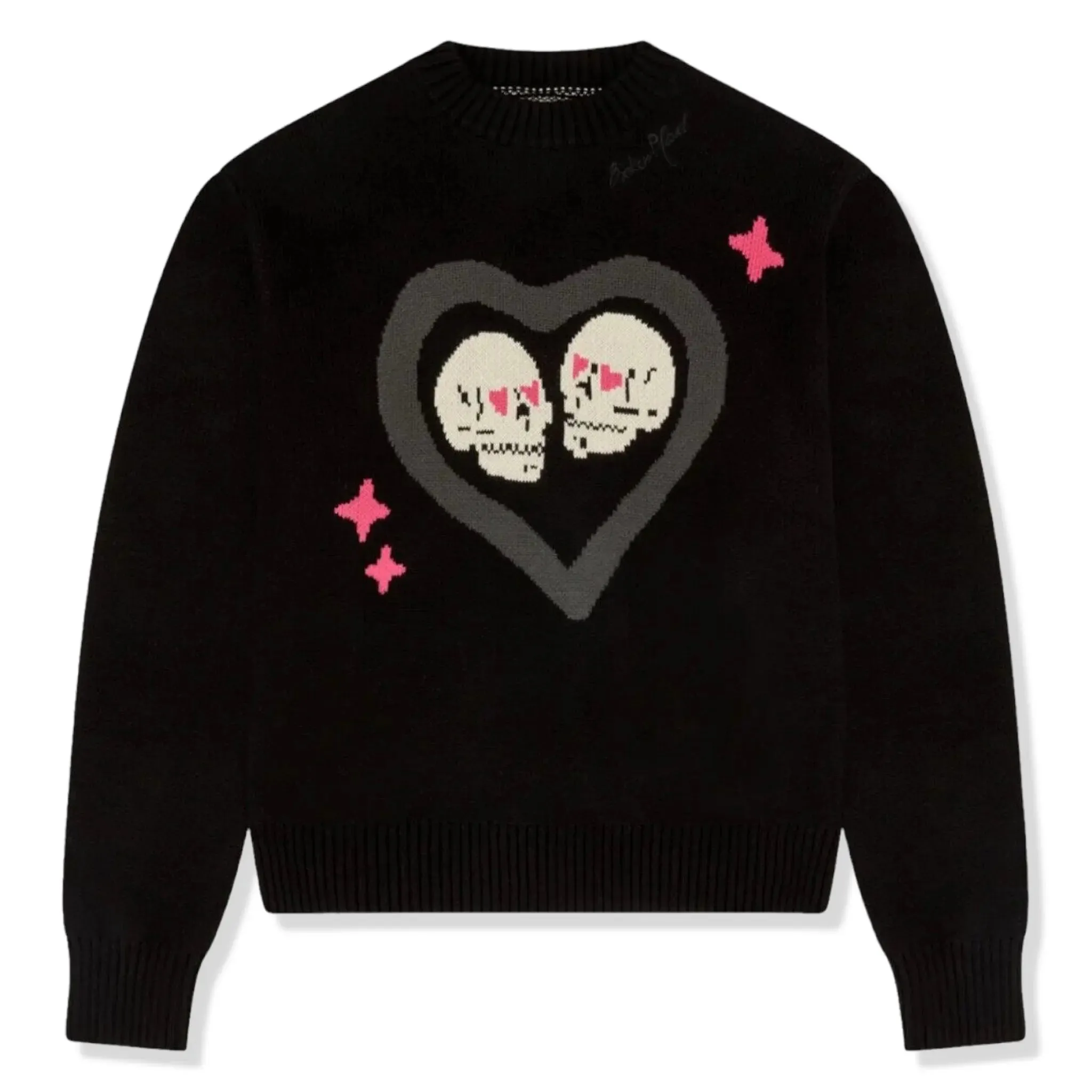 Broken Planet Hearts Are Made To Be Broken Midnight Black Knit Sweatshirt