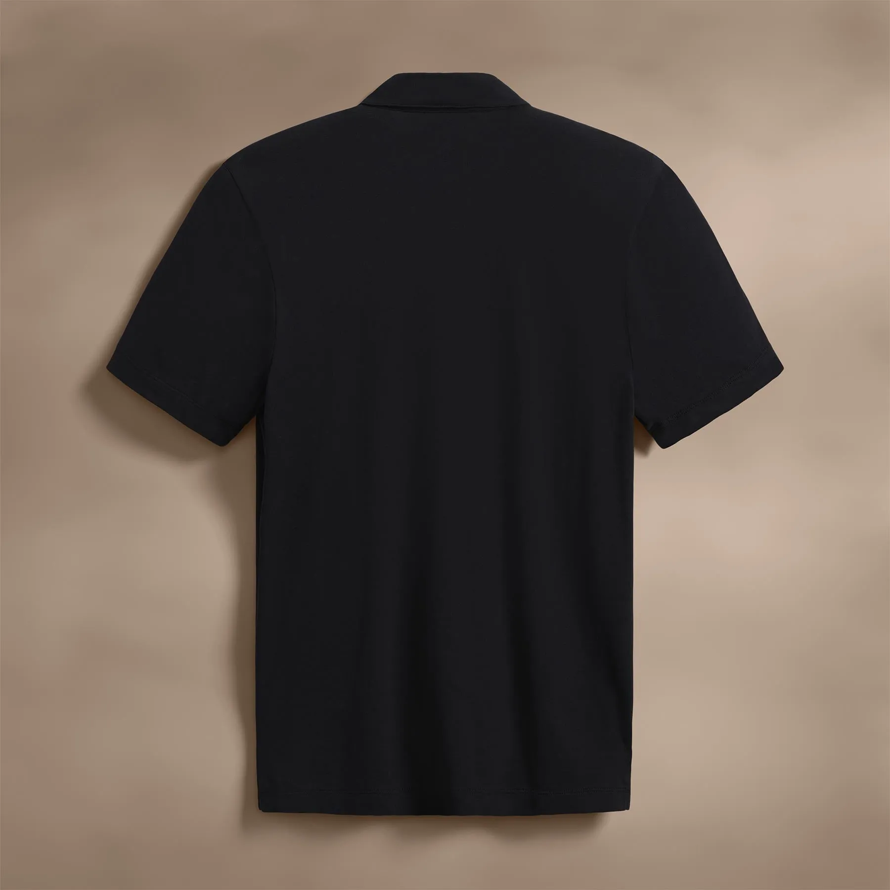 Brushed Lotus Polo - Black