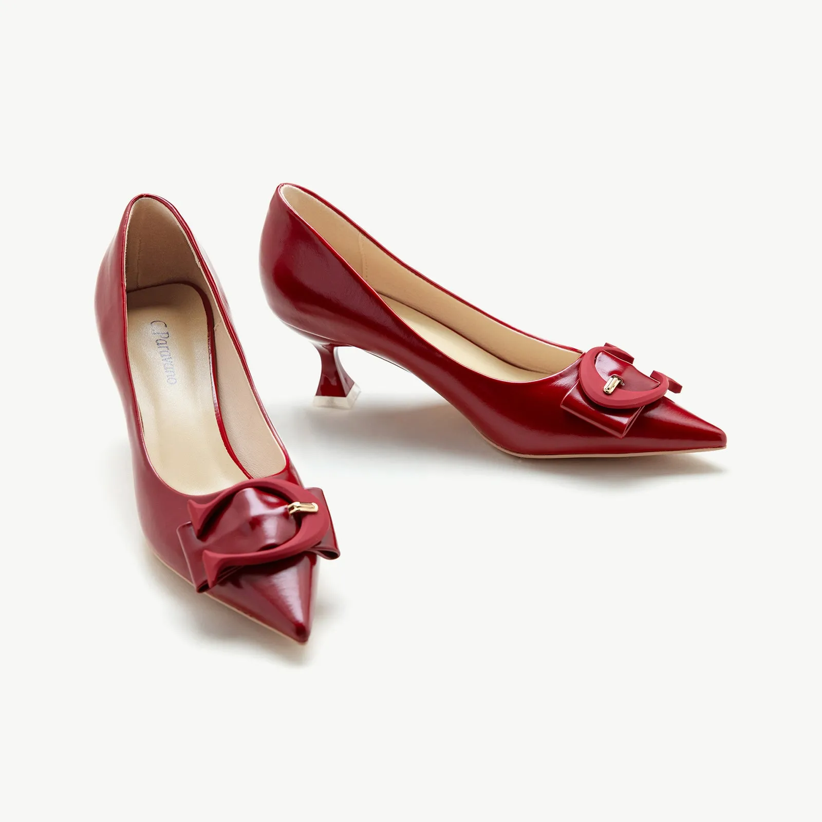 C Buckle Pumps (Olivia) Red