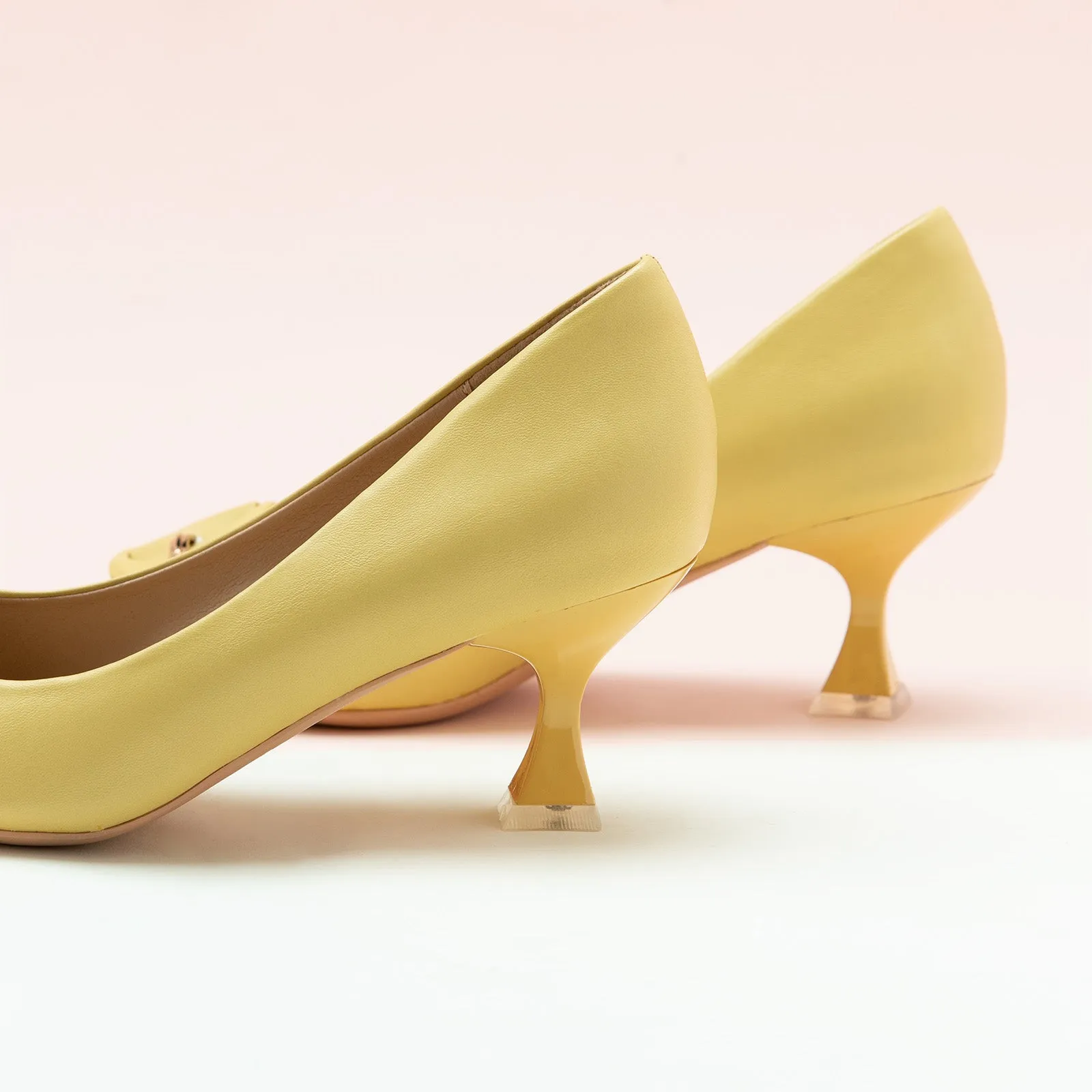 C Buckle Pumps (Olivia) Yellow