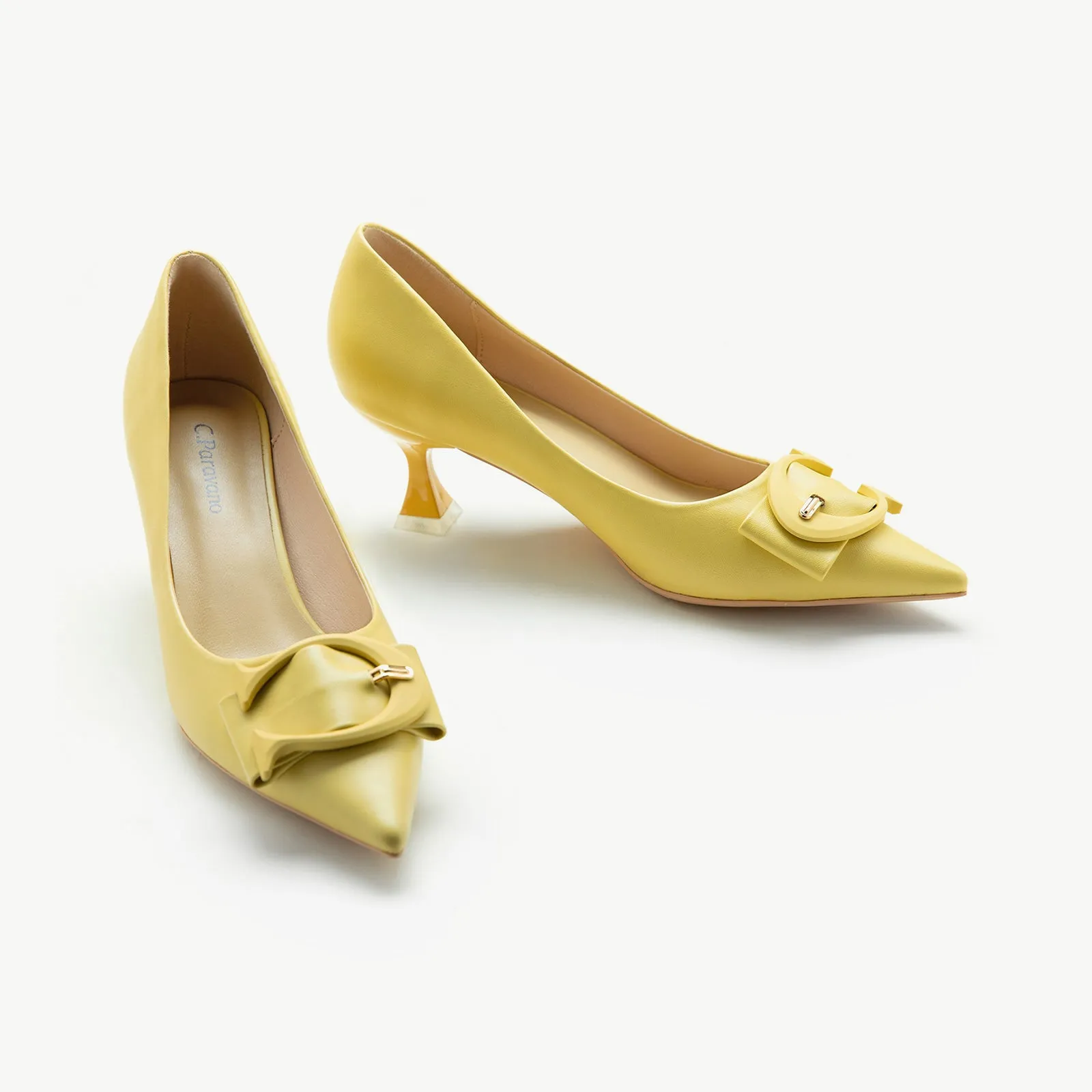 C Buckle Pumps (Olivia) Yellow