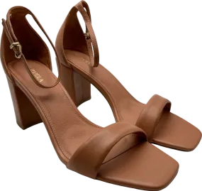 Carvela Tan Leather Strap Heeled Sandals UK 8