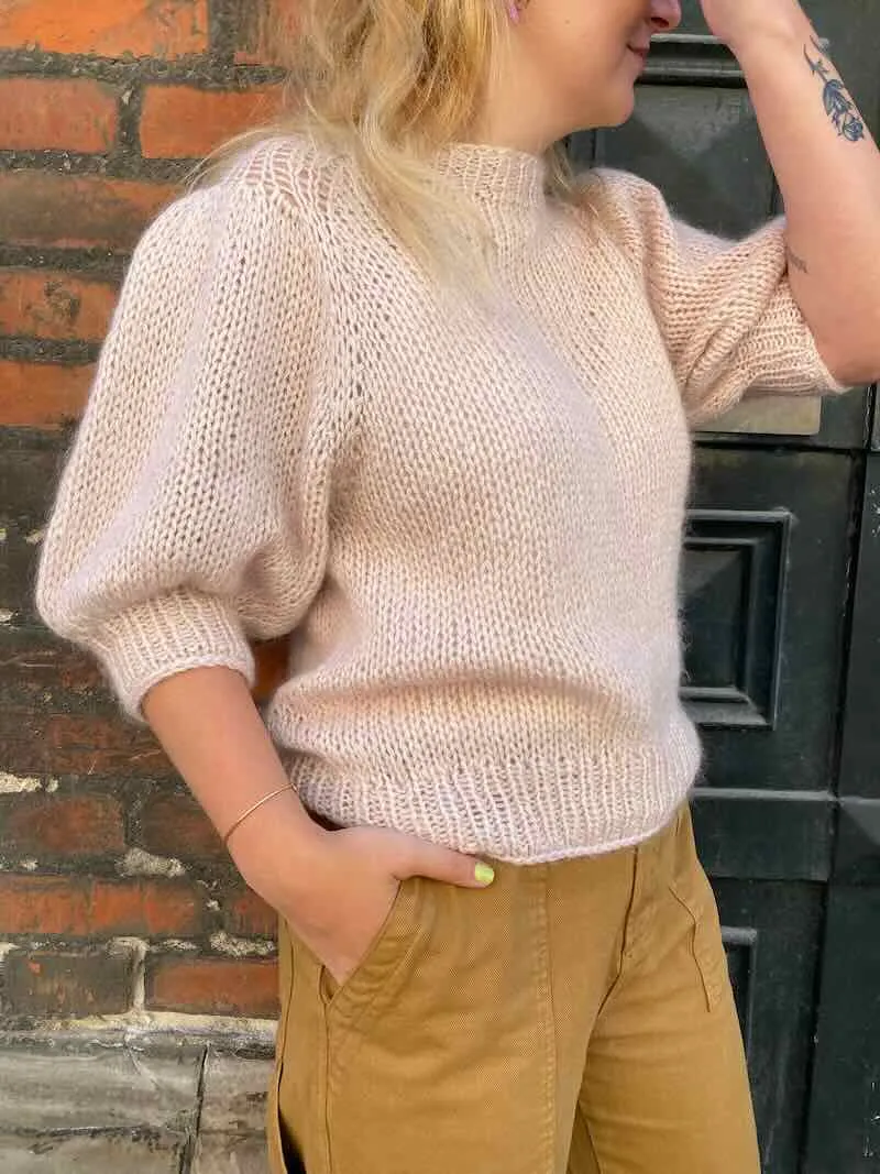 Chunky T-shirt on large needles by Önling, knitting pattern