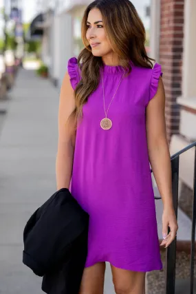 Classic Ruffle Trim Tank Dress