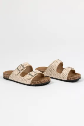 Coast Ivory Raffia Slide