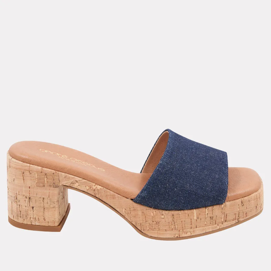 Cypress Denim Heel