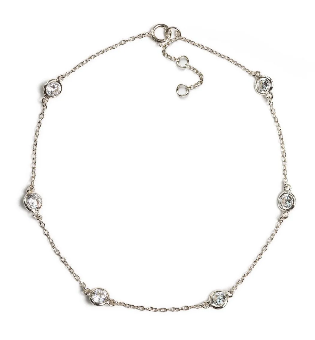 Dakota Crystal Anklet