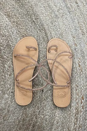 Diamonte Strappy Sandal Tan