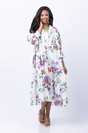 Diane von Furstenberg Fortina Dress in Floral Bouquet