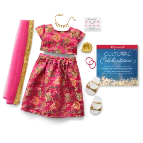 Diwali Celebration Outfit for 18-inch Dolls