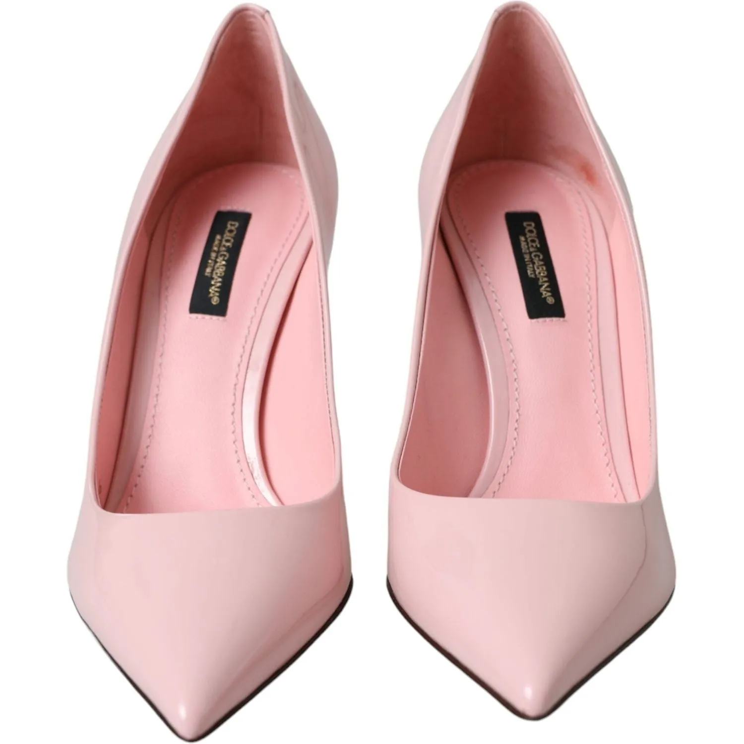 Dolce & Gabbana Light Pink Patent Leather Pump Heels Shoes