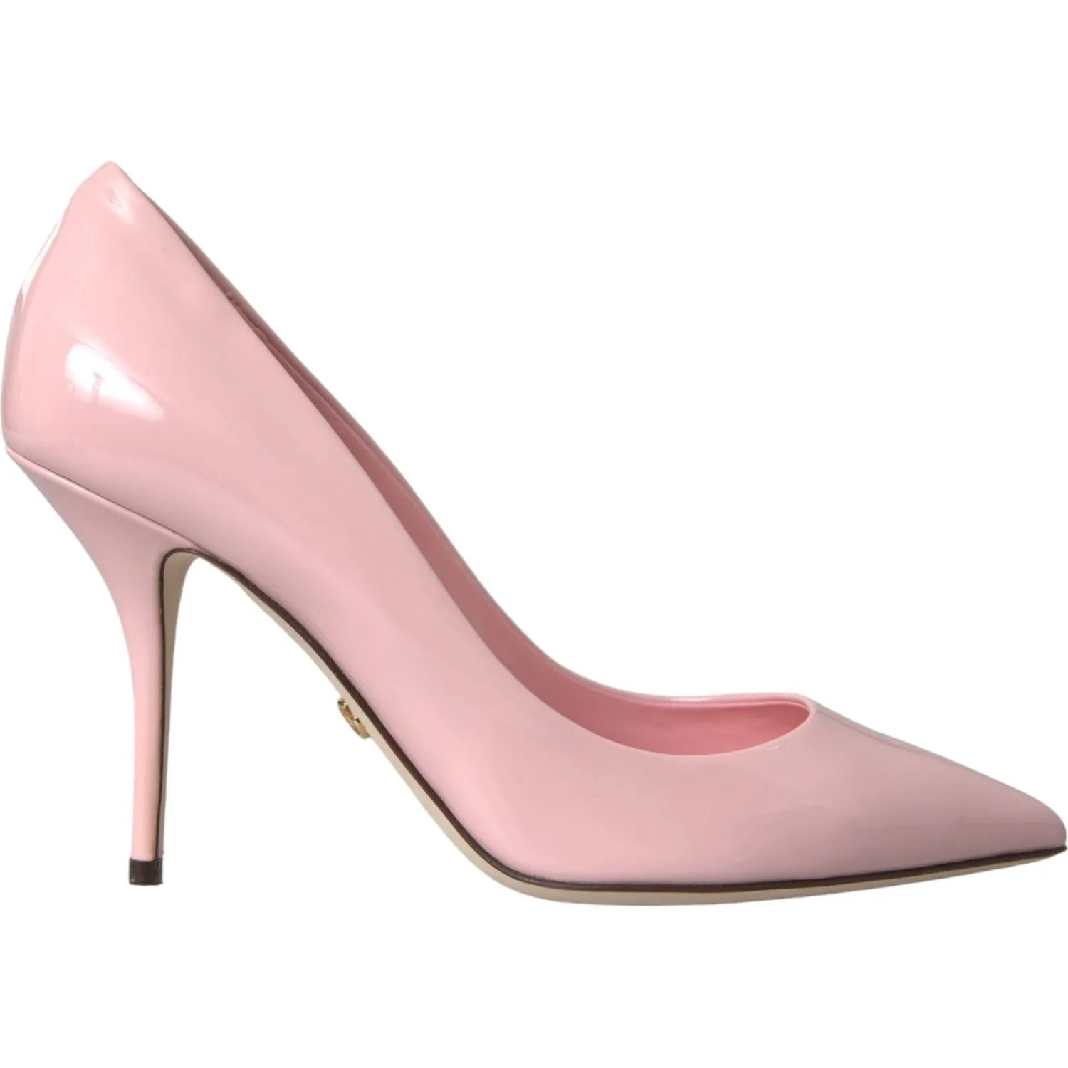 Dolce & Gabbana Light Pink Patent Leather Pump Heels Shoes