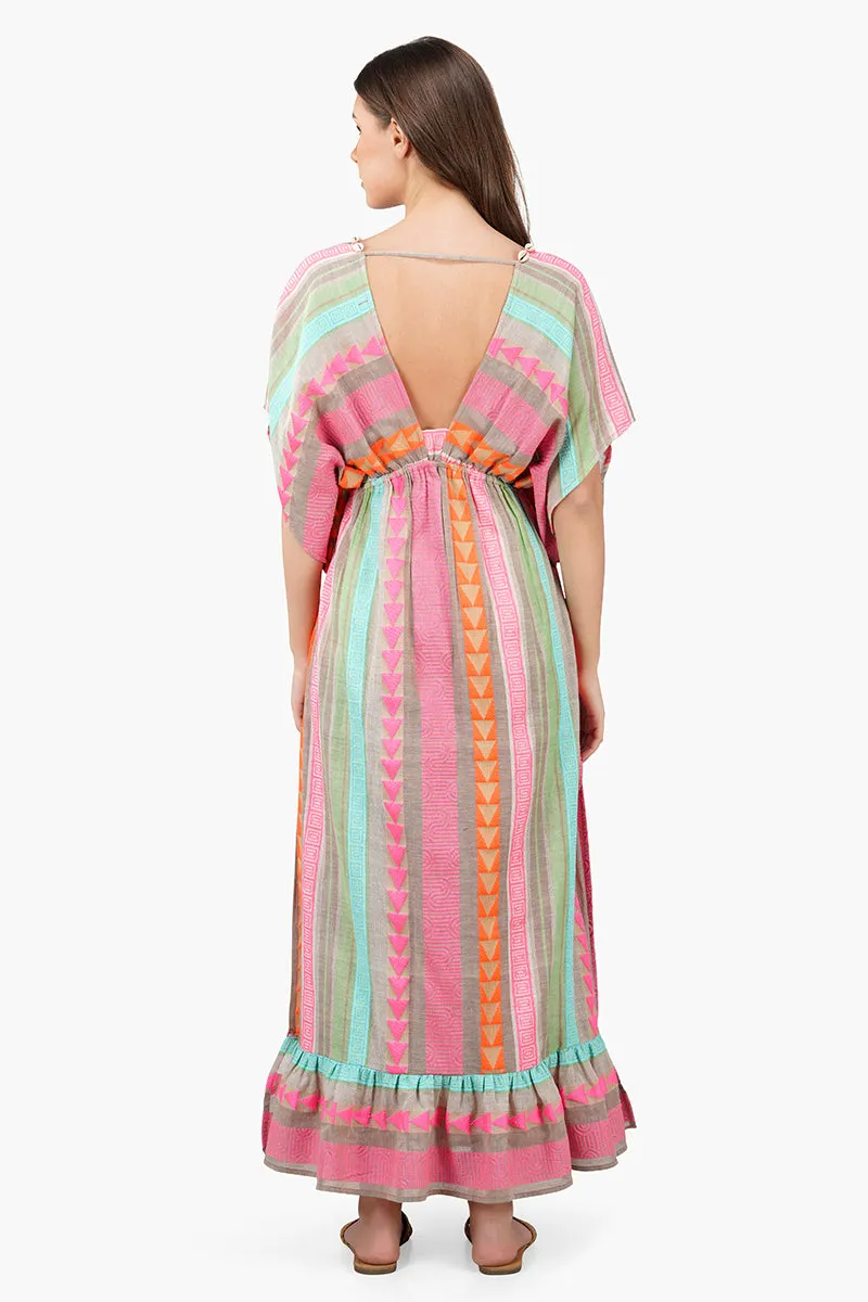 Dora Yarn Dyed Striped Maxi Dress