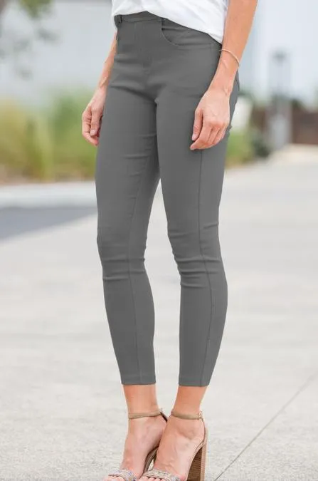 Elastic Stretch Jeggings (Plus)