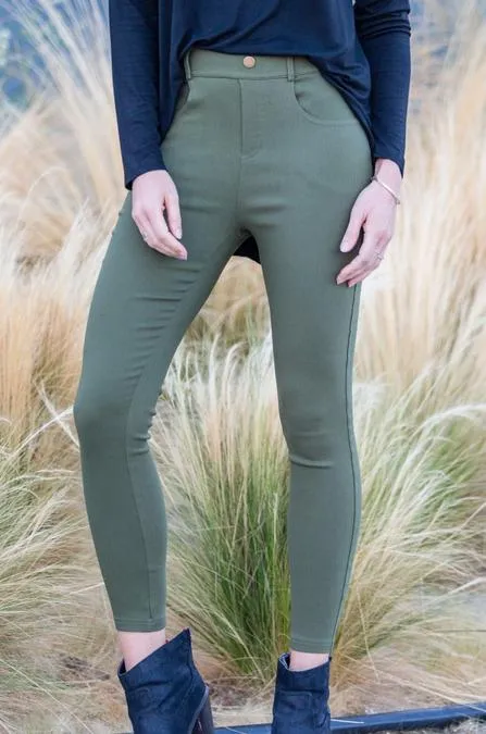 Elastic Stretch Jeggings (Plus)