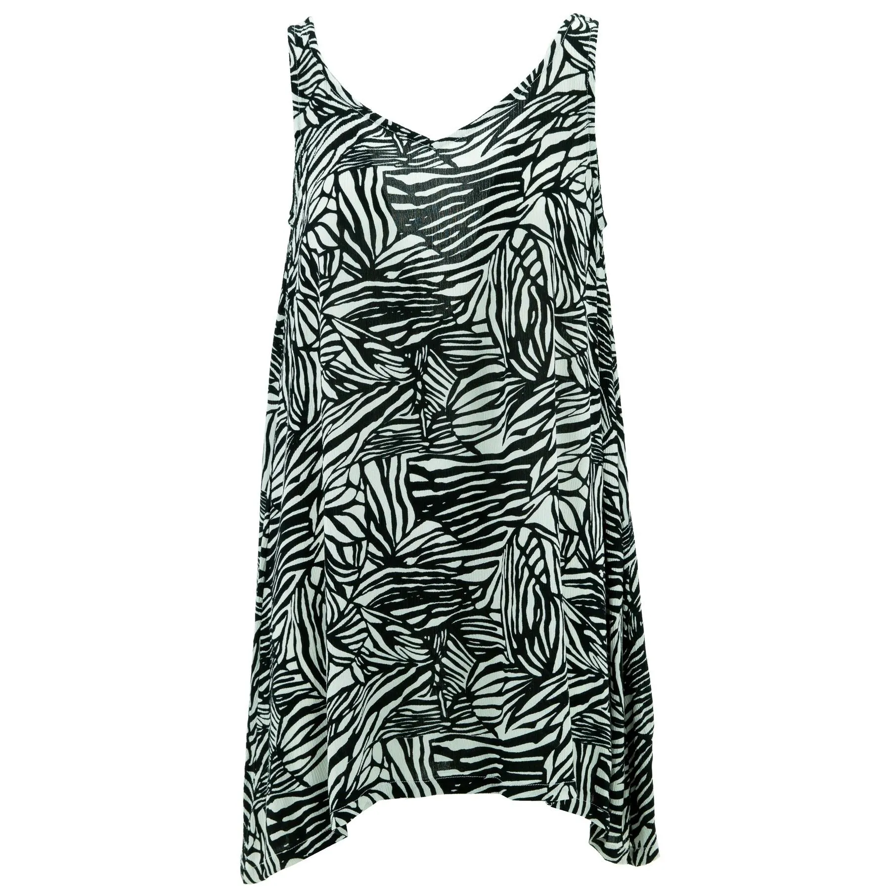 Floaty Asymmetrical Summer Dress - Funky Zebra