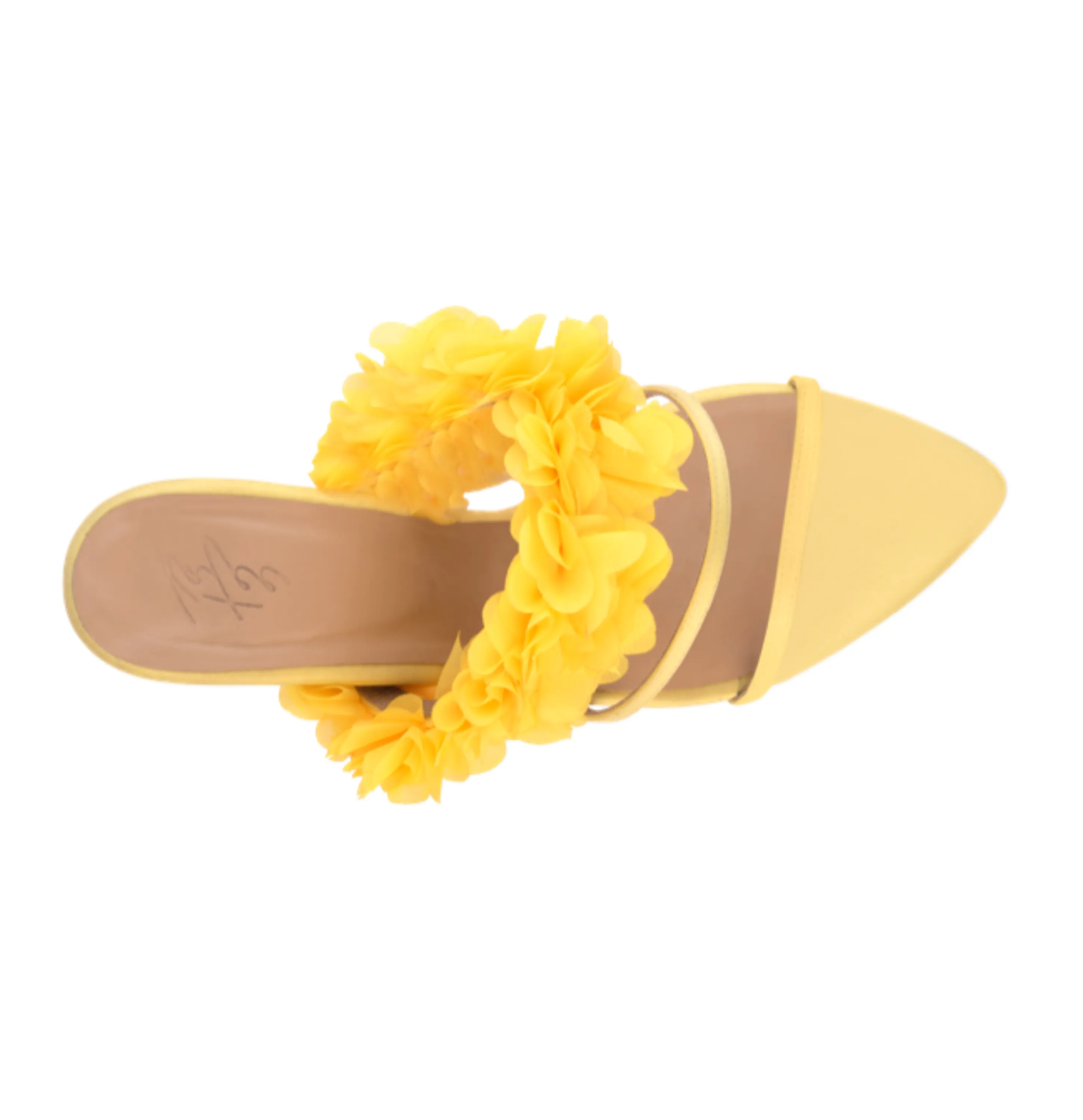 FLORA YELLOW MULES