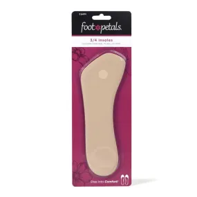 Foot Petals 3/4 Cushion Insoles in Khaki