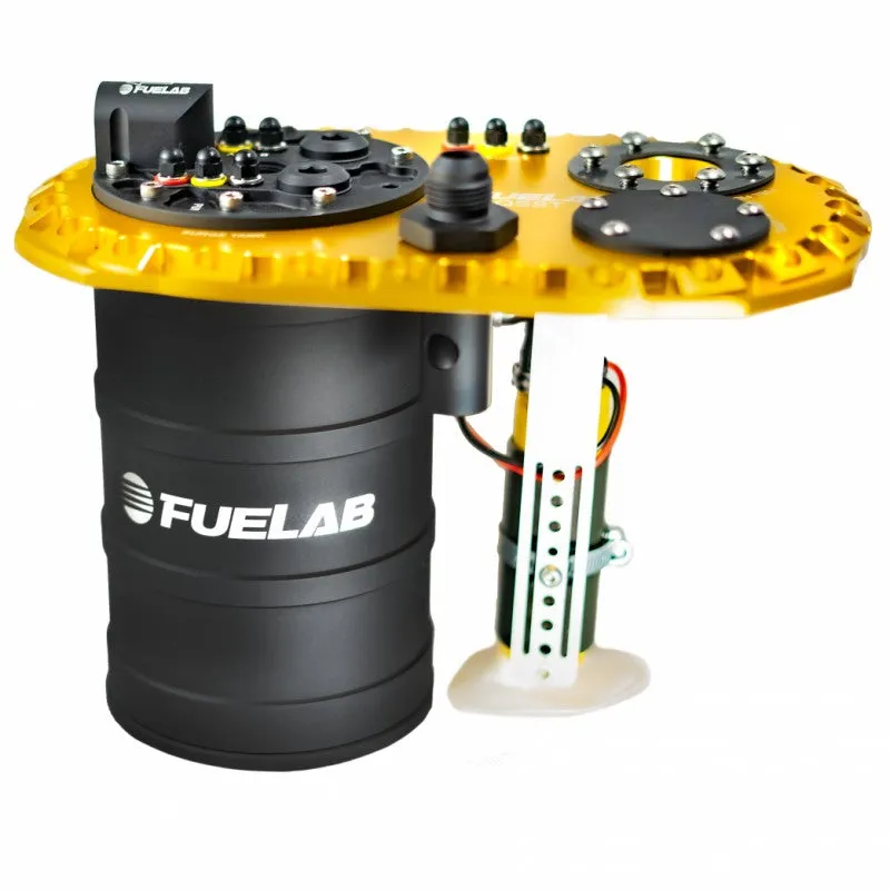 FUELAB 62720-3 Fuel System QSST Gold with Surge Tank Pump Dual FUELAB 49614 with Controller, no lift pump