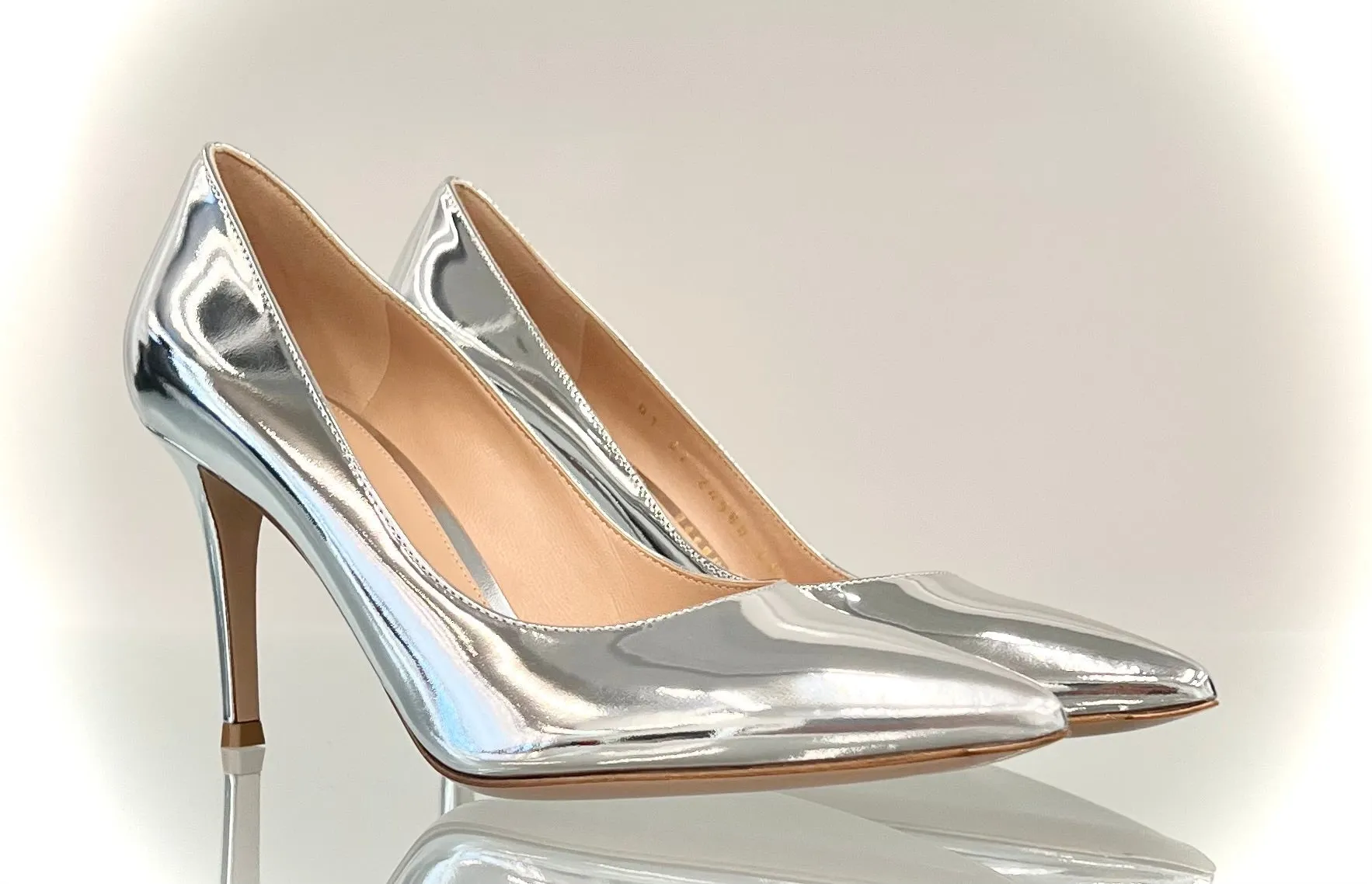 G2458085RICMET Metallic leather pumps