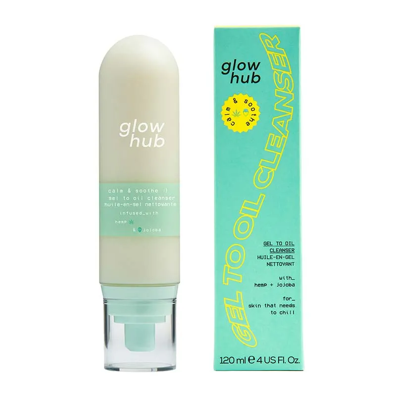 Glow Hub Calm & Soothe Gel to Oil Cleanser