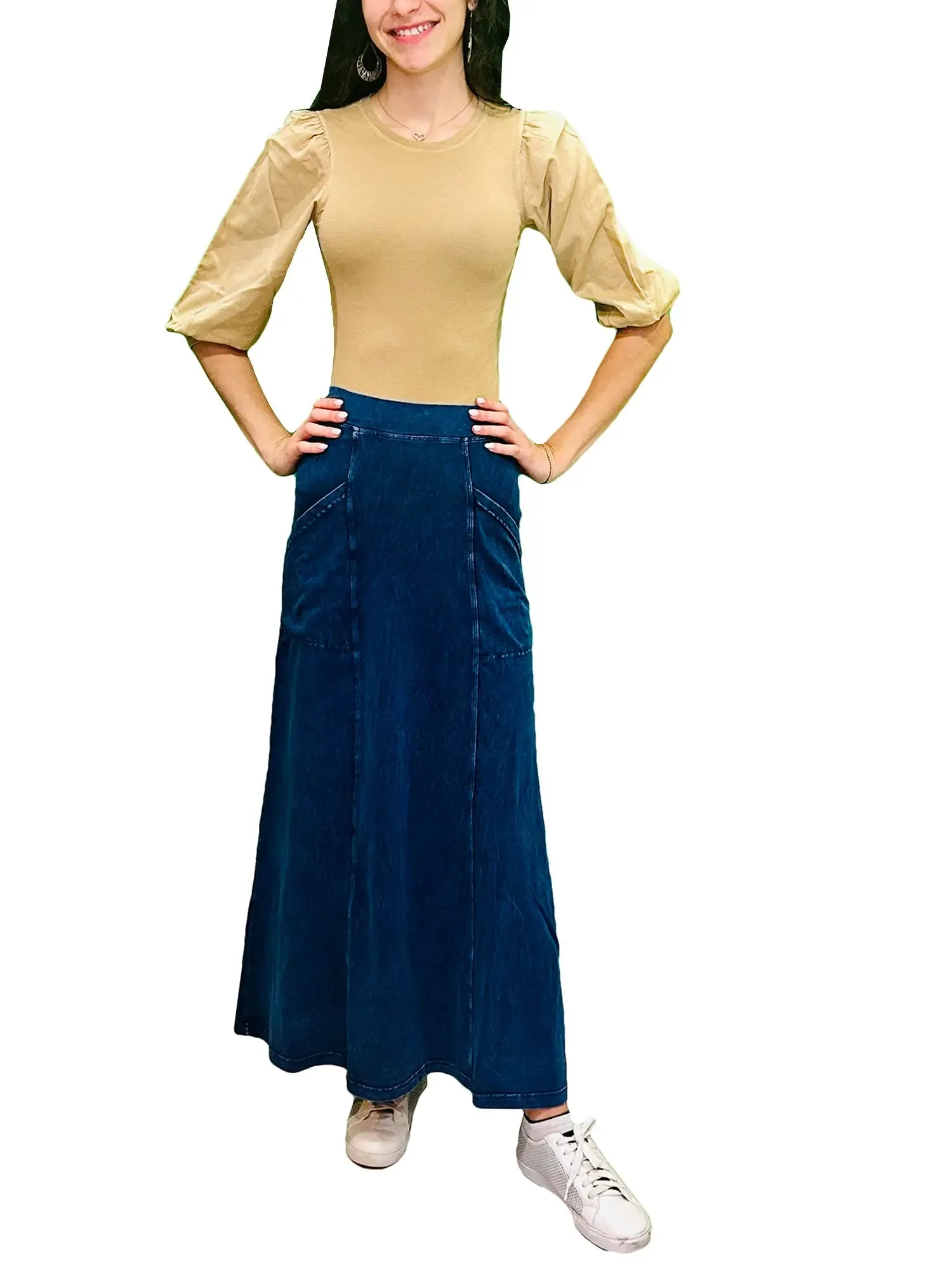 Hard Tail Angle Pocket Long Skirt RAC-18