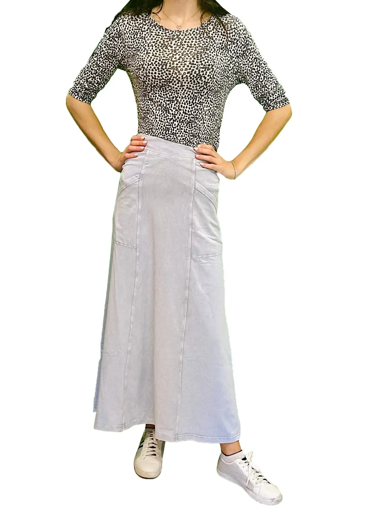 Hard Tail Angle Pocket Long Skirt RAC-18