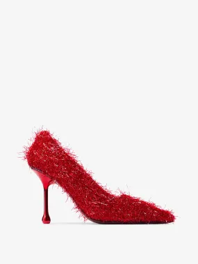 Ixia 95 ruby red tinsel pumps