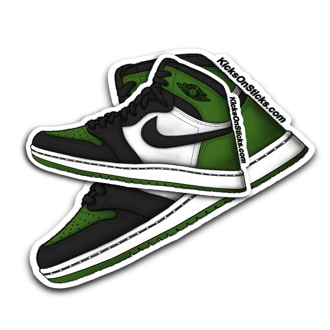 Jordan 1 "Green Toe" Sneaker Sticker