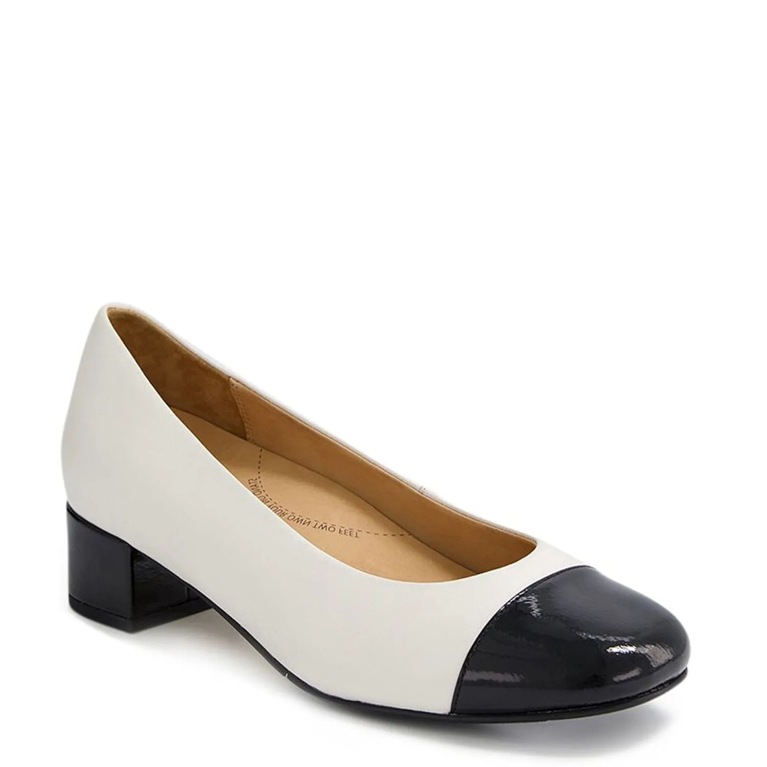 KNELIS W - BLACK-IVORY PATENT LEATHER